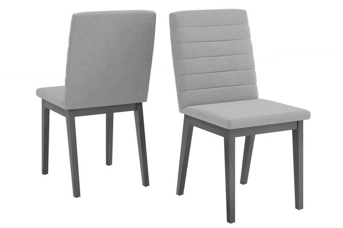 Sala Jantar Mesa Ryze c/ Tampo Madeirado c/ Vidro Curvo 180x100cm e 6 Cadeiras Sofia - DJ Móveis