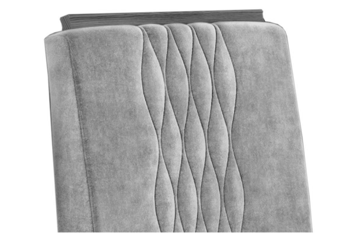 Sala Jantar Mesa Celeste c/ Tampo Madeirado c/ Vidro Redondo 103x103cm e 4 Cadeiras Lia - DJ Móveis