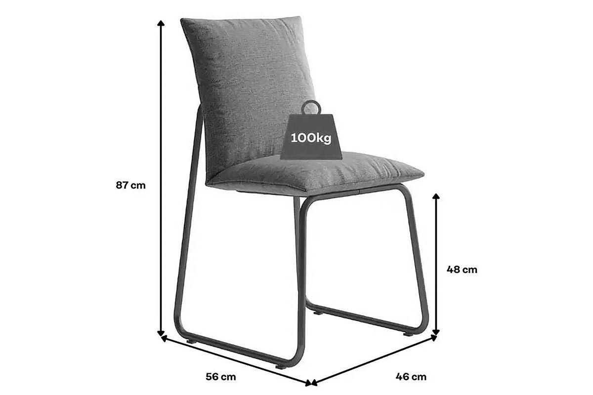 Sala de Jantar Completa Stellar 1597 Aço c/ Tampo Madeirado 160x90cm e 6 Cadeiras Soft - Carraro