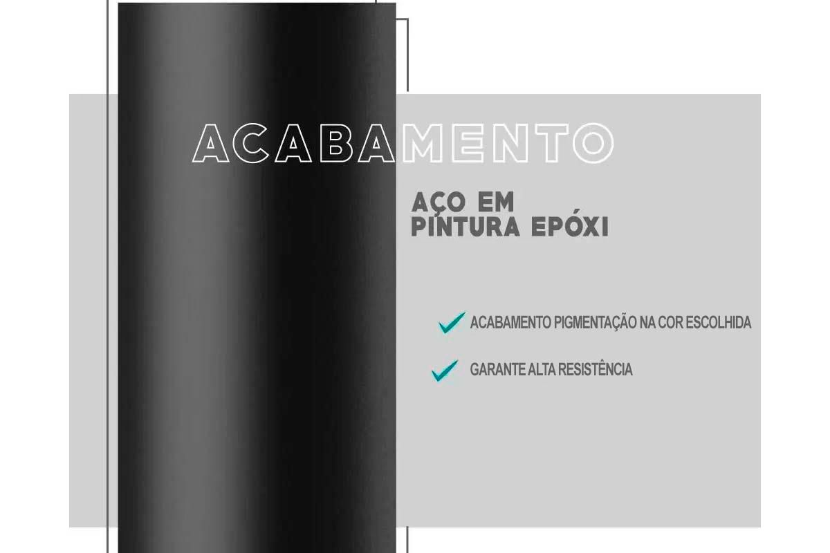 Sala Jantar Mesa Stellar 1599 Aço c/ Tampo Madeirado 100cm e 4 Cadeiras Soft - Carraro
