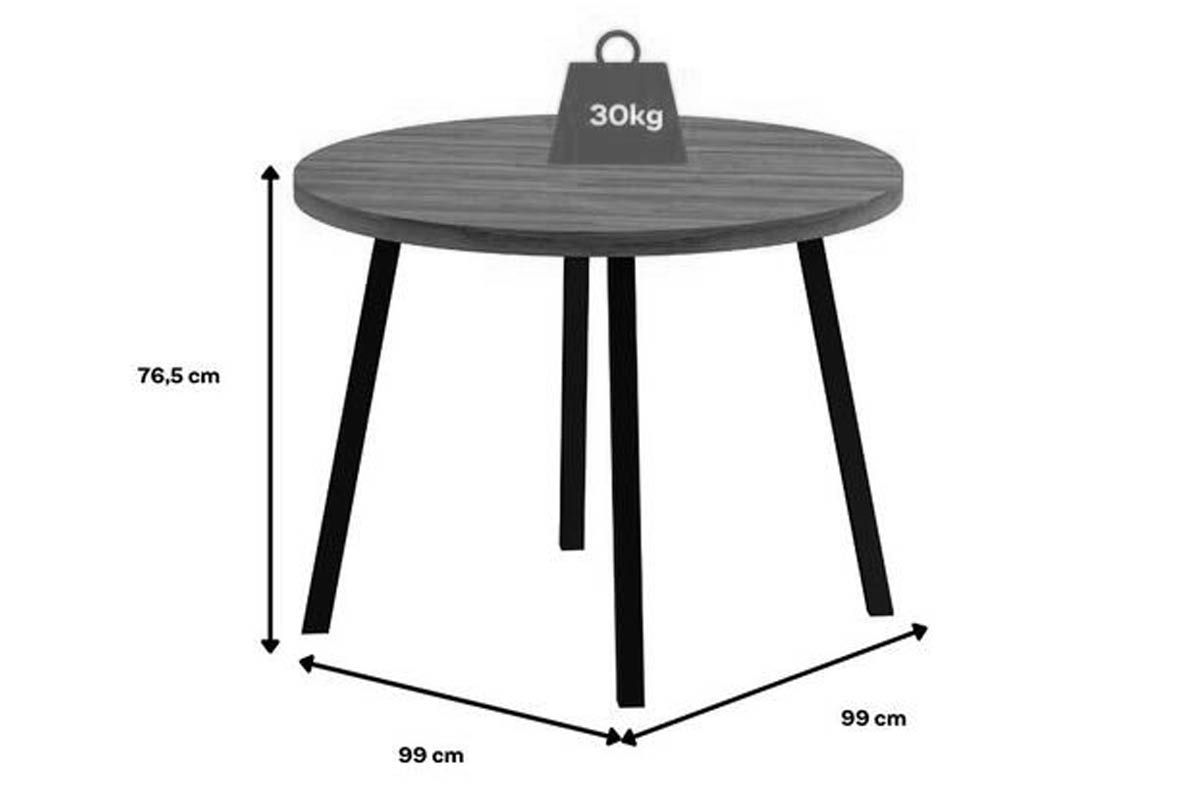 Sala Jantar Mesa Stellar 1599 Aço c/ Tampo Madeirado 100cm e 4 Cadeiras Soft - Carraro