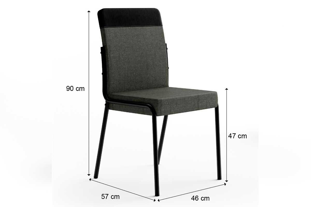 Sala de Jantar Completa Stellar 1598 Aço c/ Tampo Madeirado 120x80cm e 4 Cadeiras Duo - Carraro