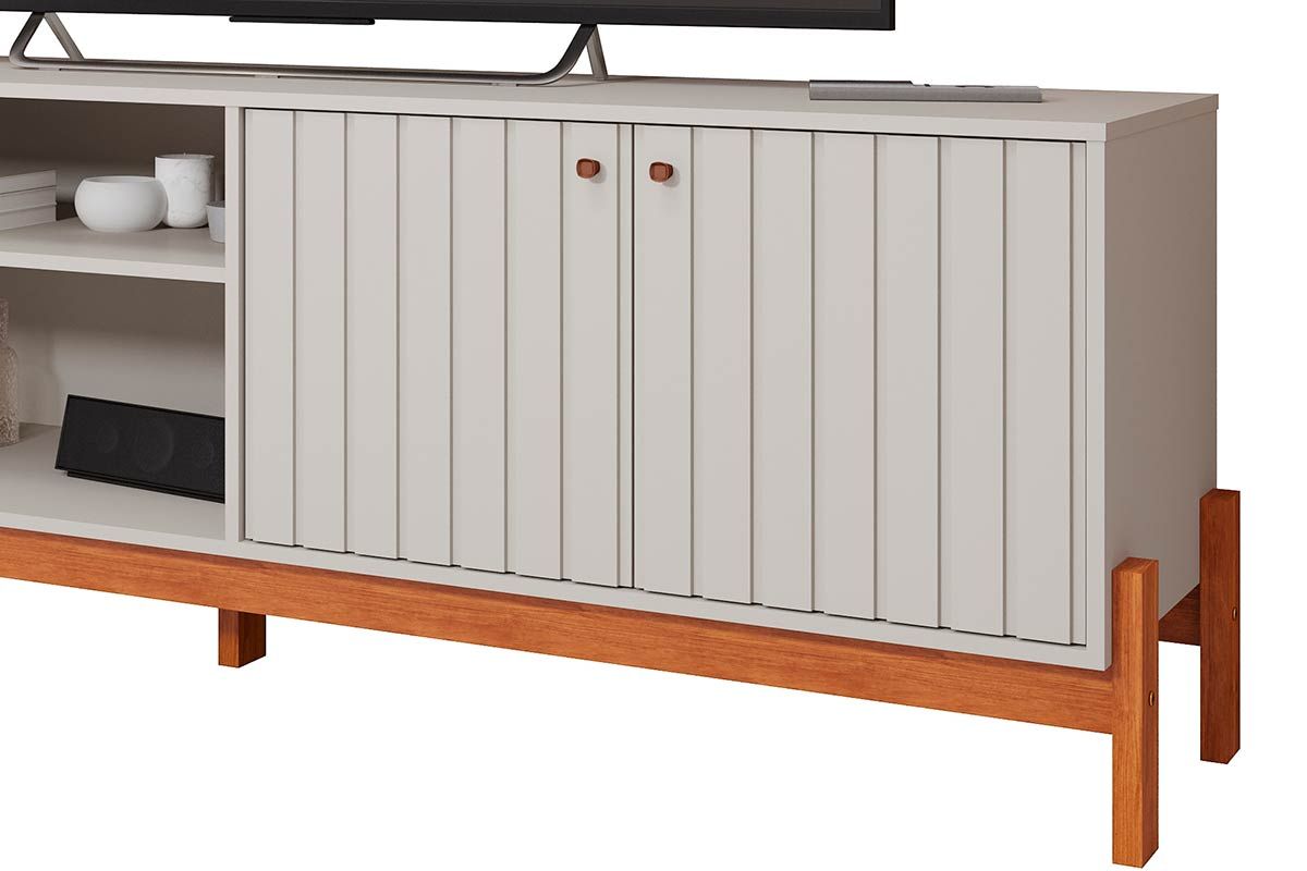 Rack Bancada p/ TV até 70 pol Holanda 205cm Permóbili Rack Bancada p/ TV até 70 pol Holanda 205cm Permóbili