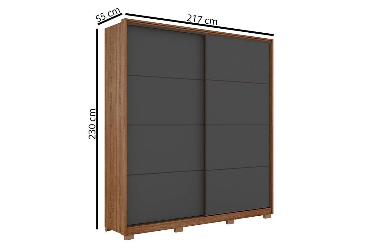 Guarda Roupa Solteiro 2 Portas de Correr e 3 Gavetas c/Pés Belga Demóbile Guarda Roupa Solteiro 2 Portas de Correr e 3 Gavetas c/Pés Belga Demóbile