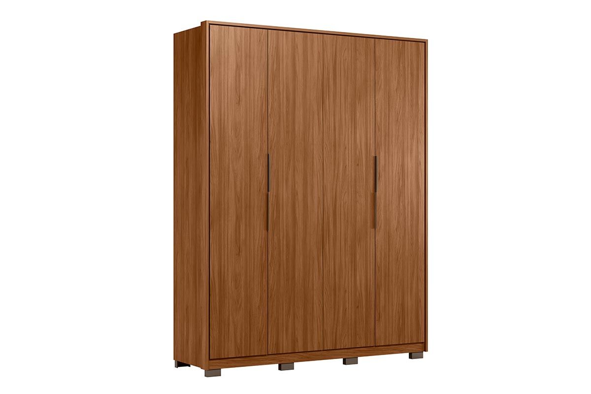 Guarda Roupa Casal 4 Portas e 3 Gavetas c/Pés Attore Demóbile Guarda Roupa Casal 4 Portas e 3 Gavetas c/Pés Attore Demóbile