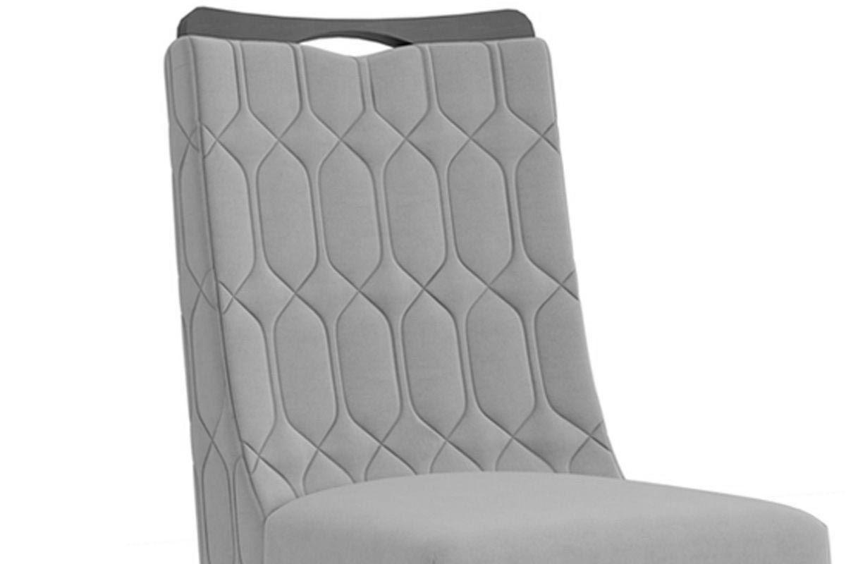 Sala Jantar Mesa Zafira c/ Tampo Madeirado c/ Vidro Curvo 200x100cm e 8 Cadeiras Bia - DJ Móveis
