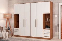 Quarto Casal Modulado Irlanda 4 Peças (2 Armários + 2 Complementos) QCM165 - Demóbile