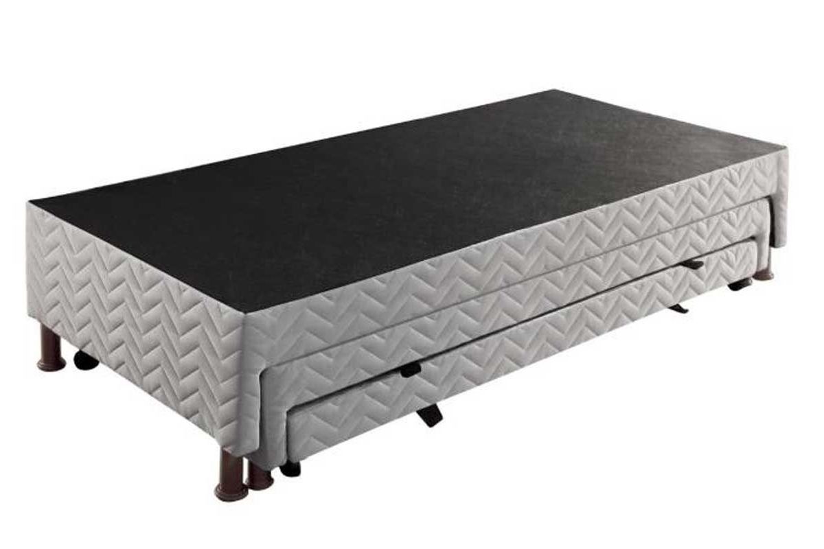 Cama Box c/2 Auxiliares Tribox White Paropas Cama Box c/2 Auxiliares Tribox White Paropas
