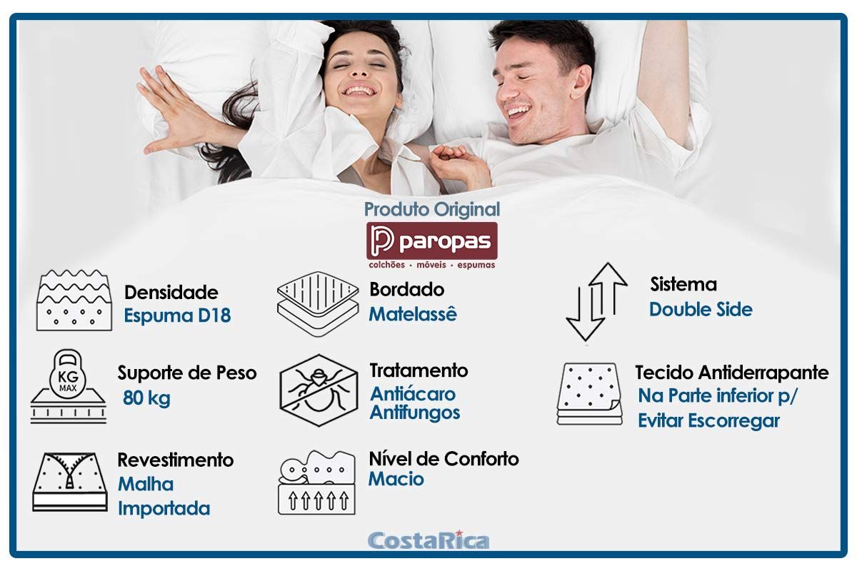 Colchão Paropas D18 Top Baby Anti-Refluxo