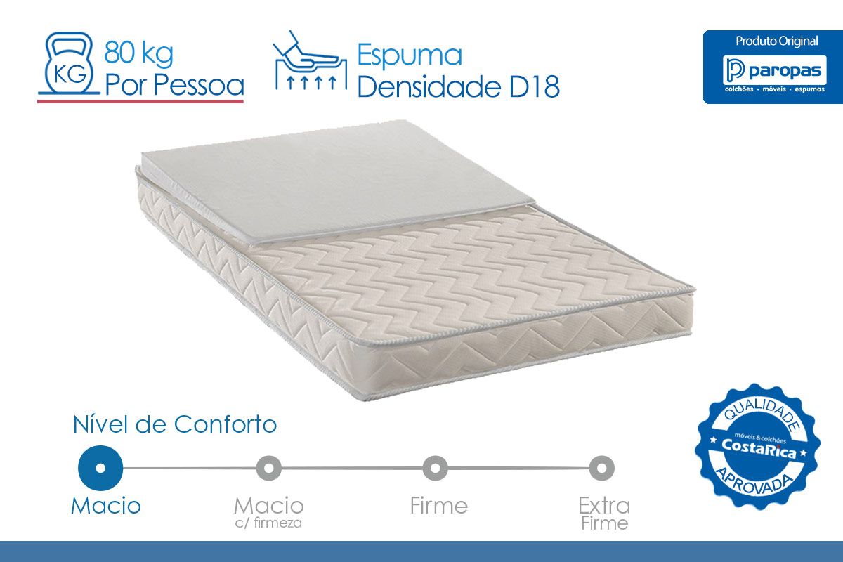 Colchão Paropas D18 Top Baby Anti-Refluxo