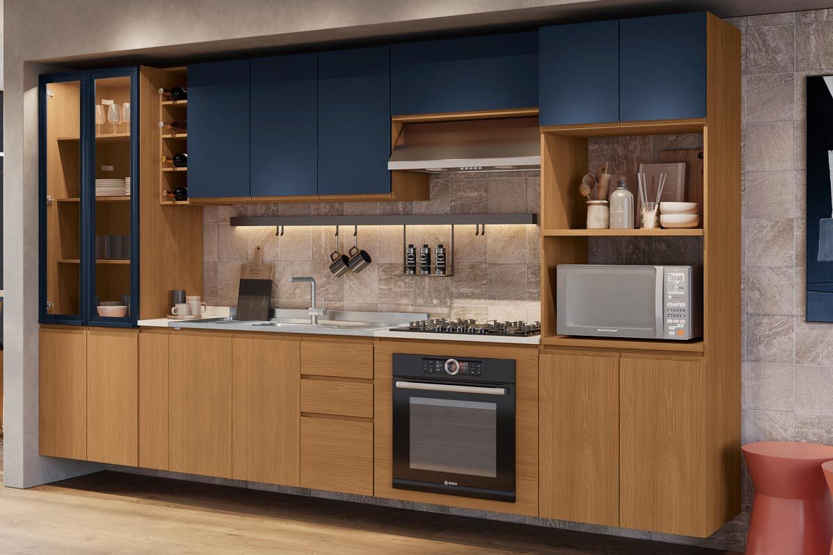 Cristaleira Cozinha Kappesberg Ciela R631 c/4 Portas c/Vidro 70cm Cristaleira Cozinha Kappesberg Ciela R631 c/4 Portas c/Vidro 70cm