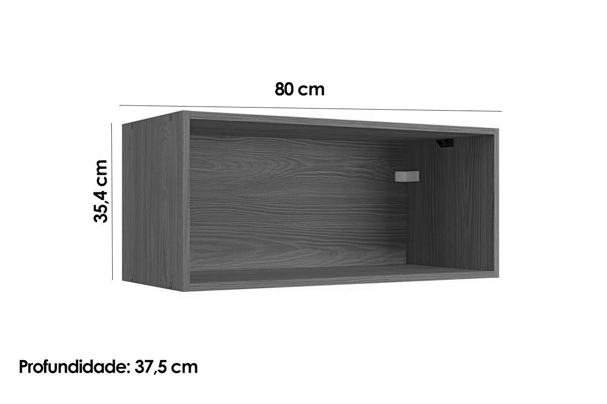 Armário Aéreo Cozinha Kappesberg Ciela R648 Geladeira c/1 Porta 80cm Armário Aéreo Cozinha Kappesberg Ciela R648 Geladeira c/1 Porta 80cm