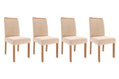 Cadeira Jantar Clarice Kit 4 Un Cimol