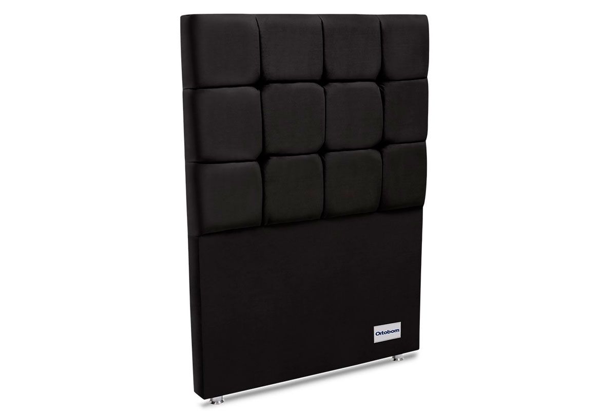 Cabeceira Box Estofada Ortobom PiaveSolteiro 88 - Suede Preto Cabeceira Box Estofada Ortobom PiaveSolteiro 88 - Suede Preto