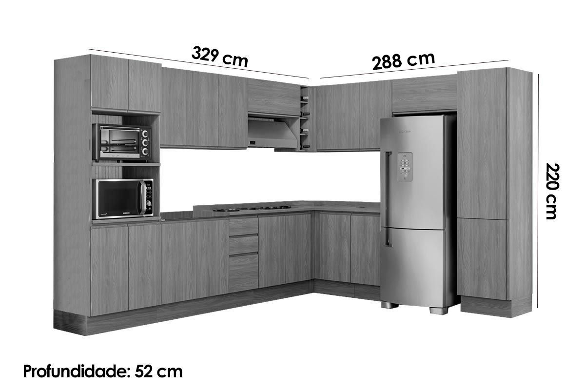 Cozinha Completa Kappesberg 14 Peças Ciela C14P80