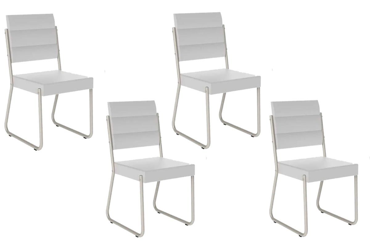 Cadeira Sala de Jantar 1736 Kit 4 Uni - Carraro