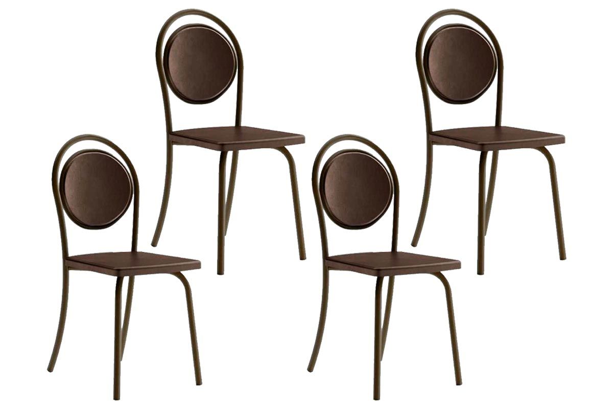 Cadeira Sala de Jantar 1738 Kit 4 Uni - Carraro