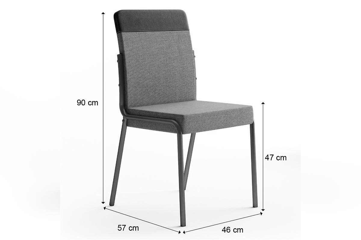 Cadeira Sala de Jantar Duo 1739 Kit 4 Uni - Carraro