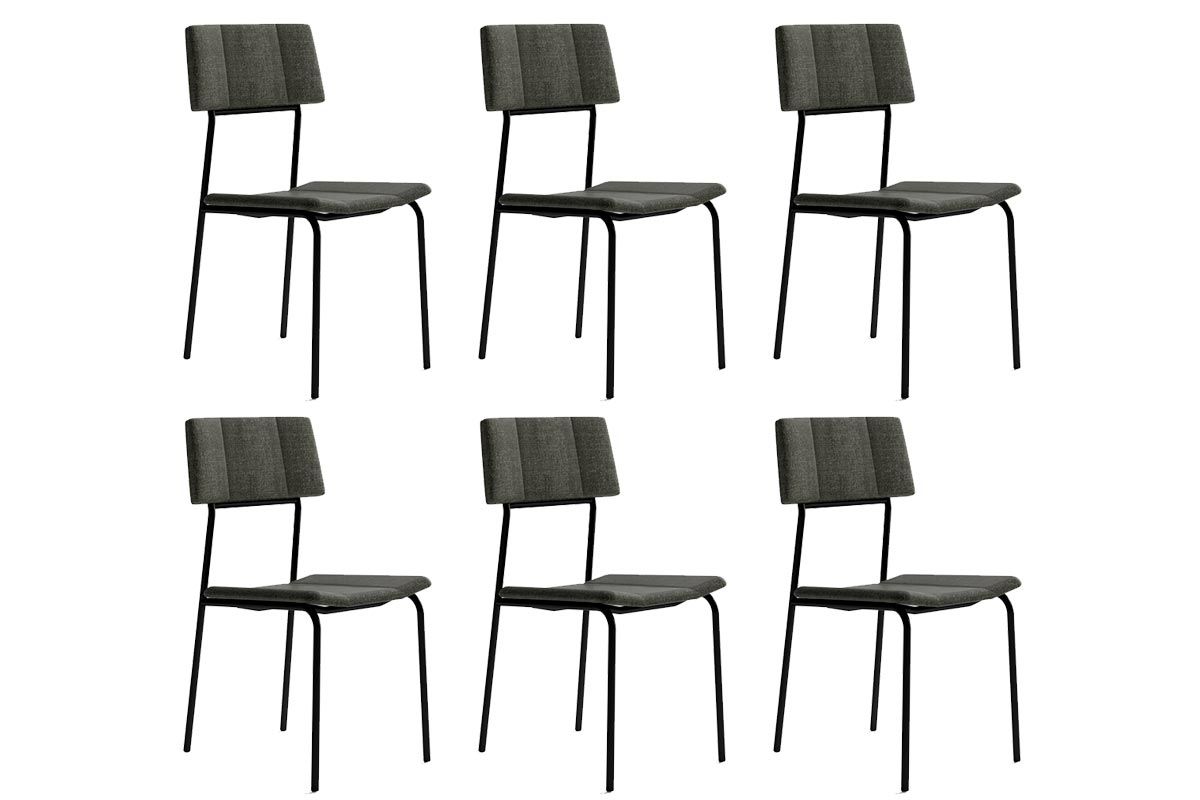 Cadeira Sala de Jantar Lou 1742 Kit 6 Uni - Carraro