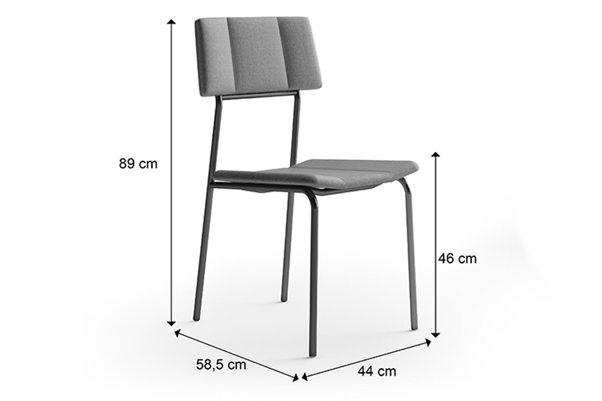 Cadeira Sala de Jantar Lou 1742 Kit 6 Uni - Carraro