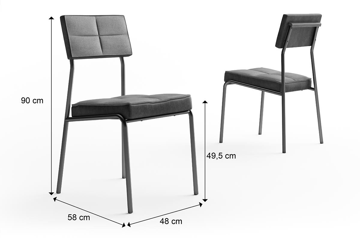 Cadeira Sala de Jantar Neo 1740 Kit 6 Uni - Carraro