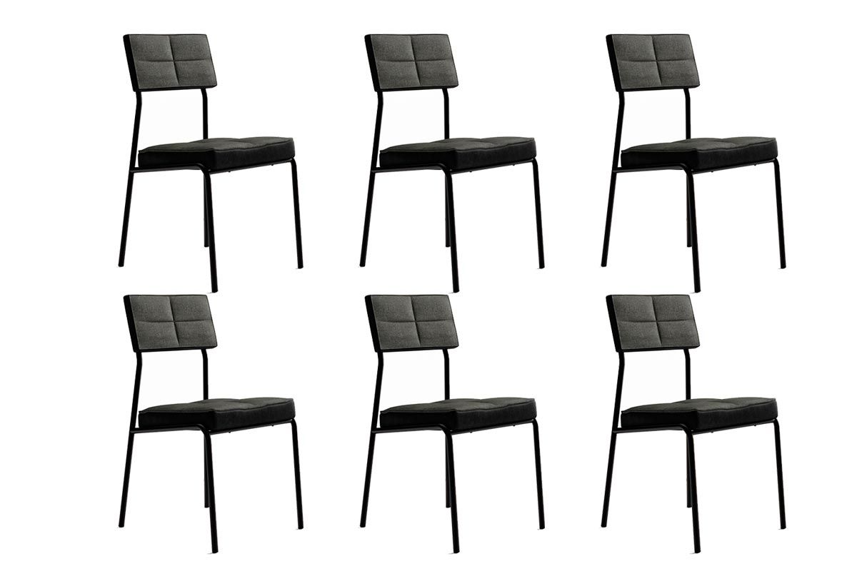 Cadeira Sala de Jantar Neo 1740 Kit 6 Uni - Carraro