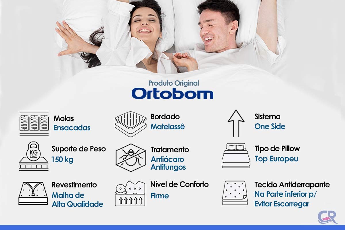 Colchão Molas Ensacadas Ortobom Star Black