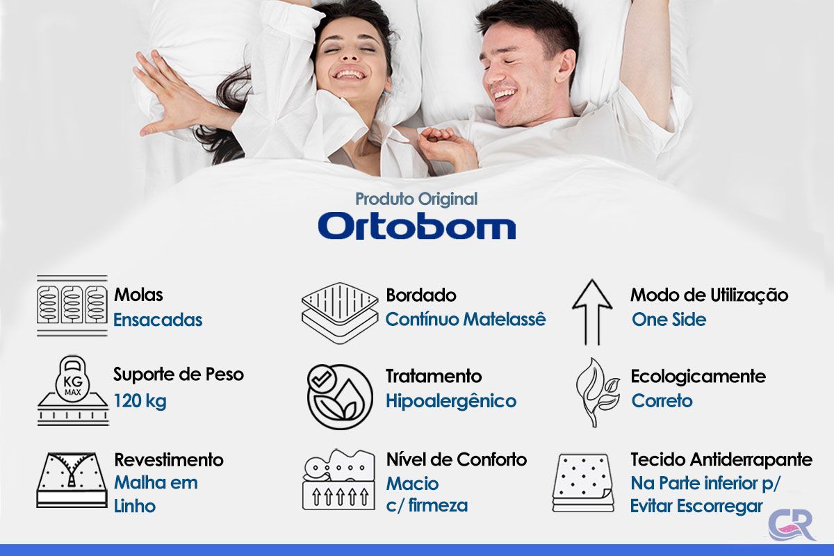 Colchão Molas Ensacadas Ortobom Star New Colchão Molas Ensacadas Ortobom Star New