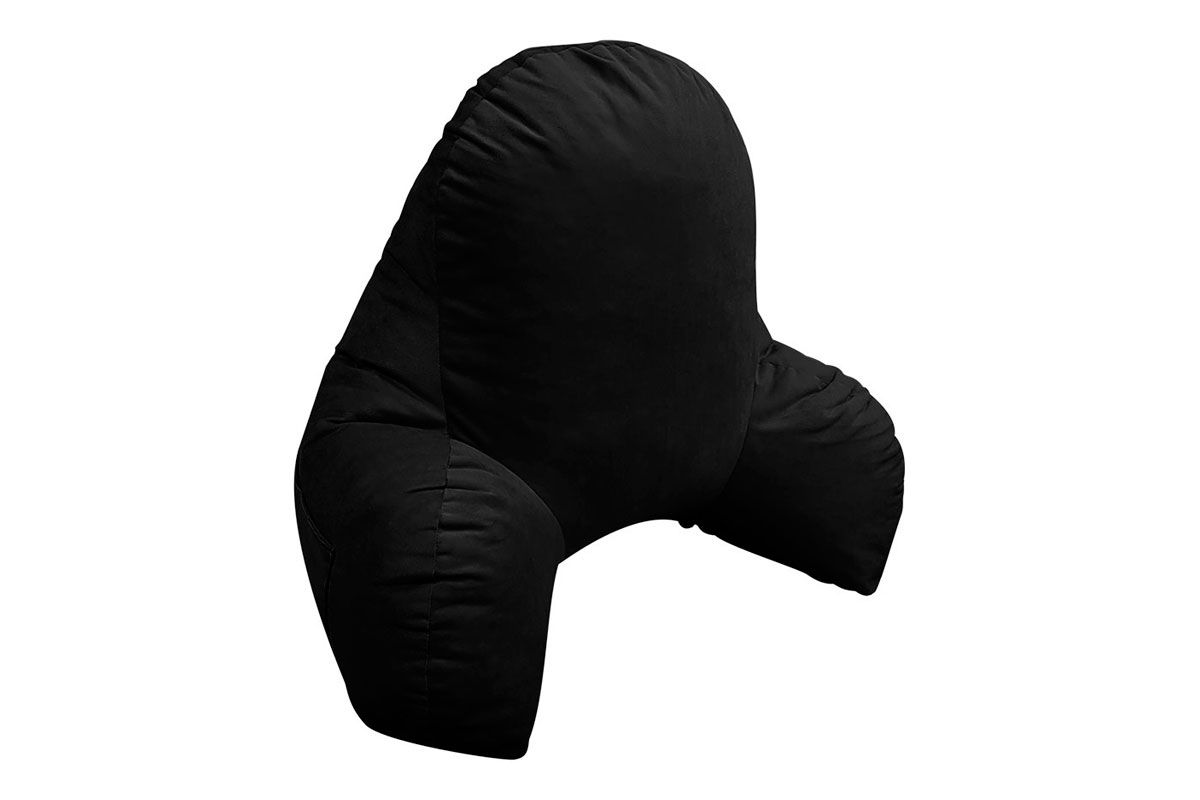 Travesseiro Espuma Encosto Dino Veludo Black Ortobom60x50x75