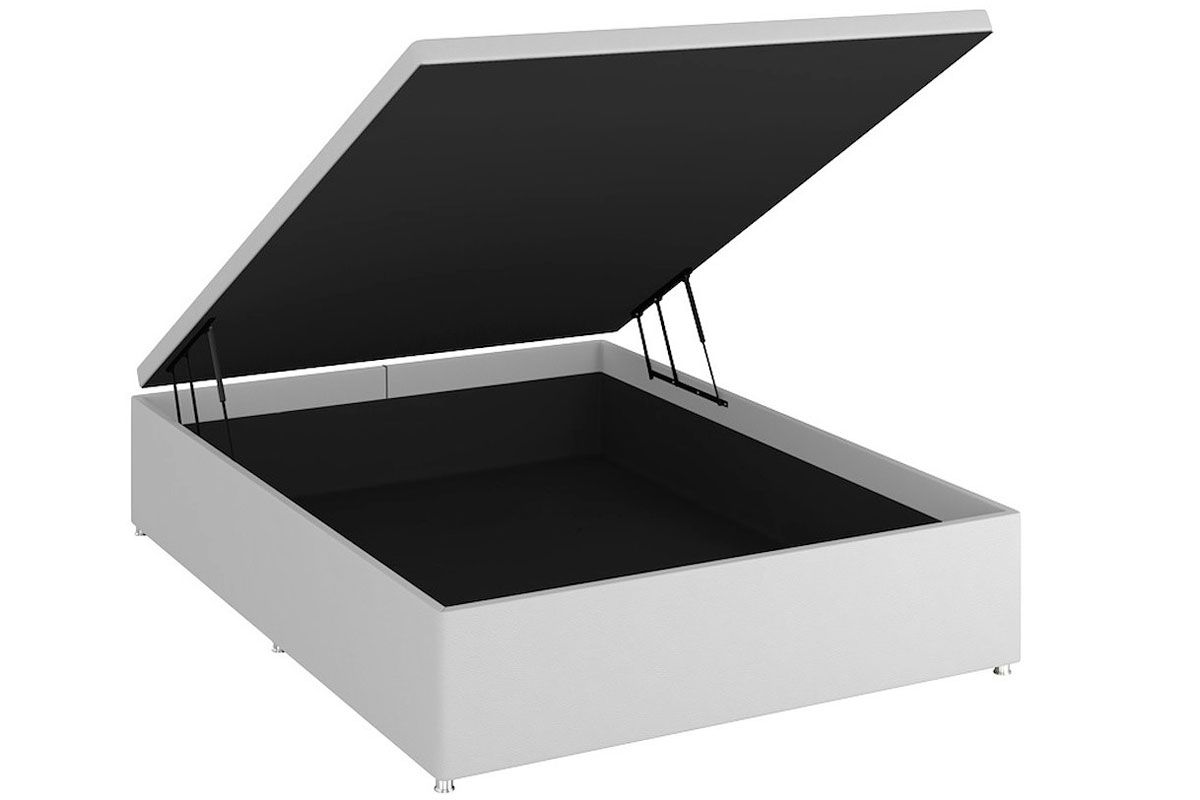 Cama Box Baú Ortobom Physical Tecido WhiteCasal - 138x188x25