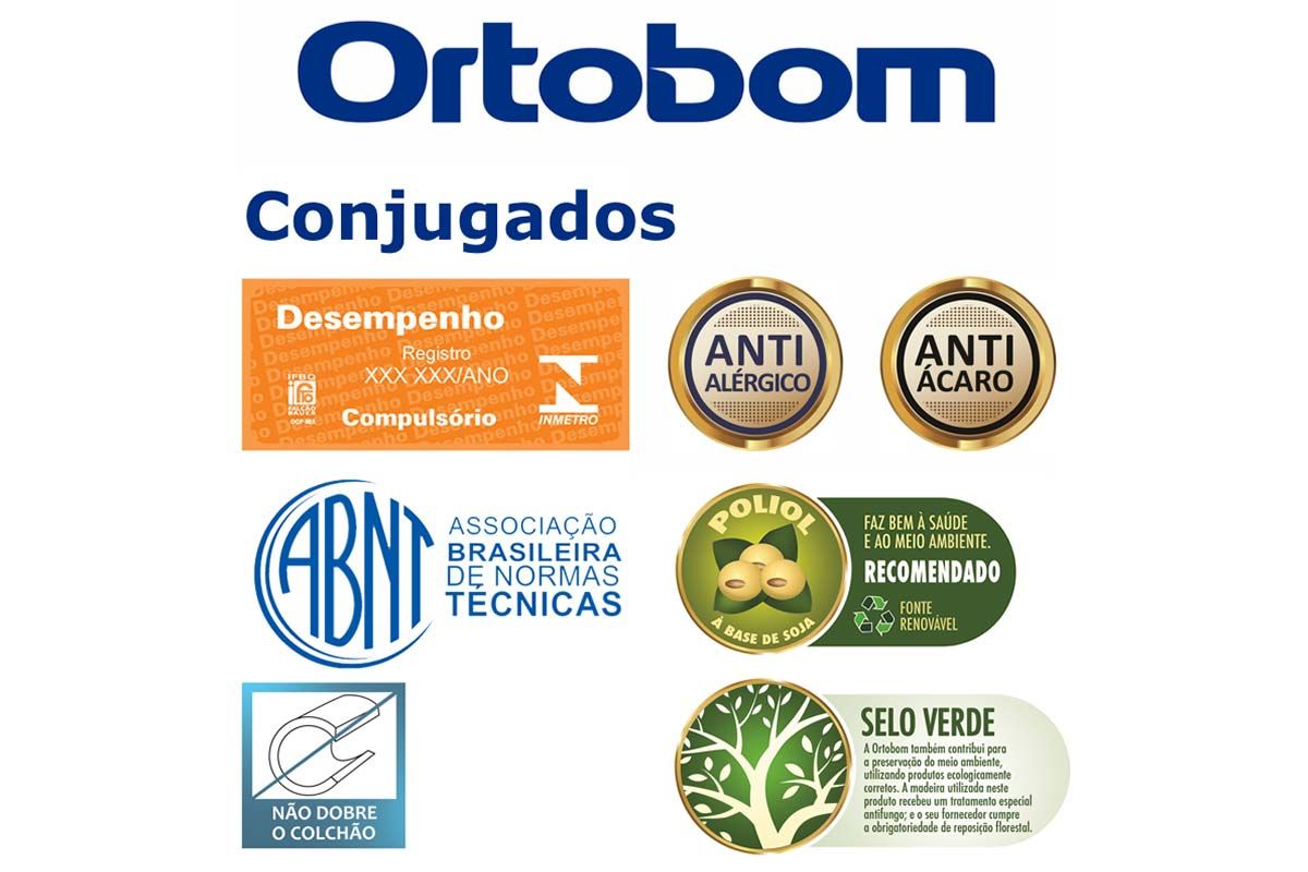 Cama Box Conjugado c/Colchão Prime Spring Ortobom Cama Box Conjugado c/Colchão Prime Spring Ortobom