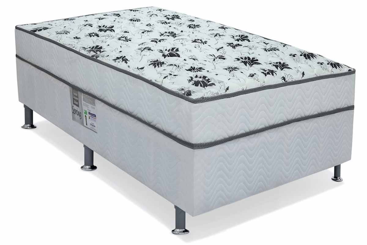 Cama Box Conjugado c/Colchão Prime Spring OrtobomSolteiro - 88x188x43 Cama Box Conjugado c/Colchão Prime Spring OrtobomSolteiro - 88x188x43