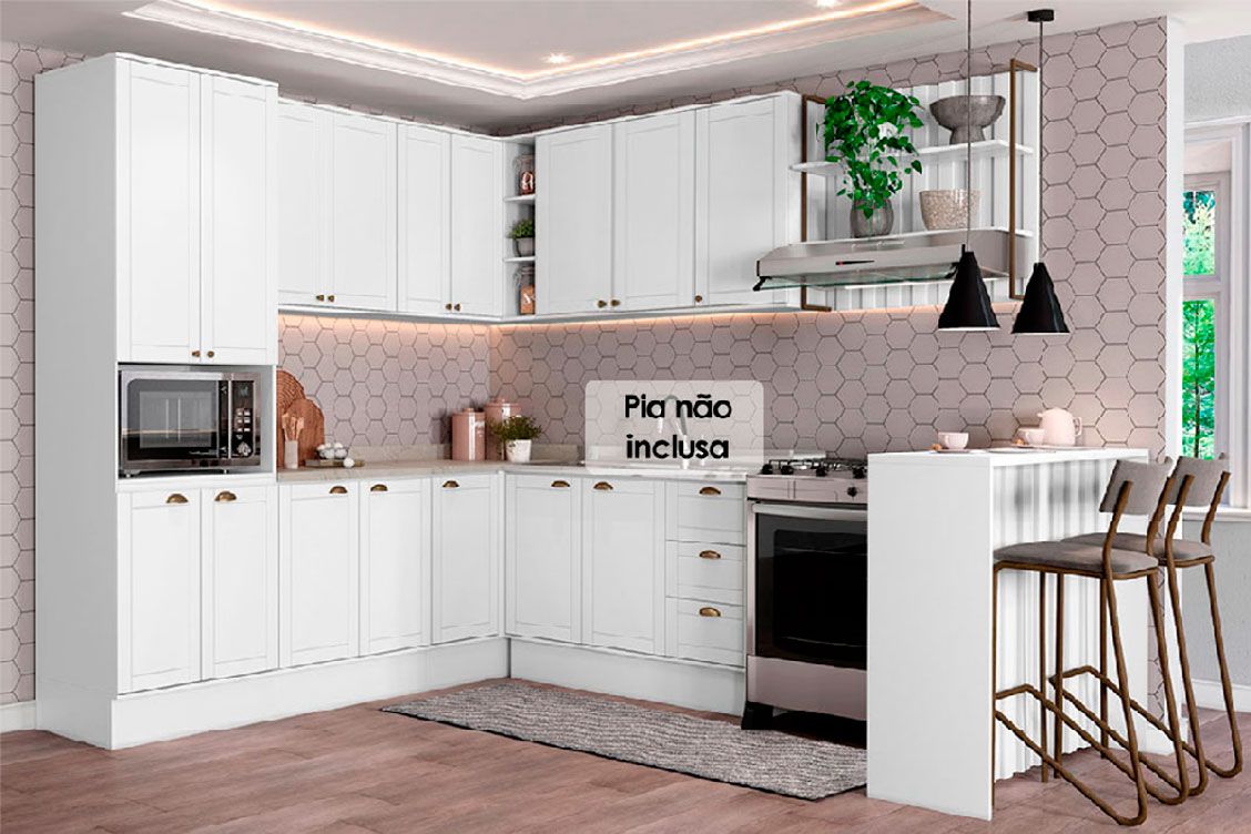 Cozinha Completa Carraro 9 Peças Bella C9P199
