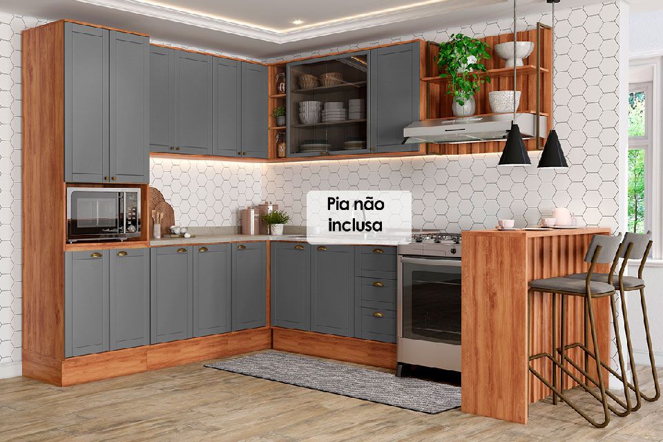 Cozinha Completa Carraro 9 Peças Bella C9P200