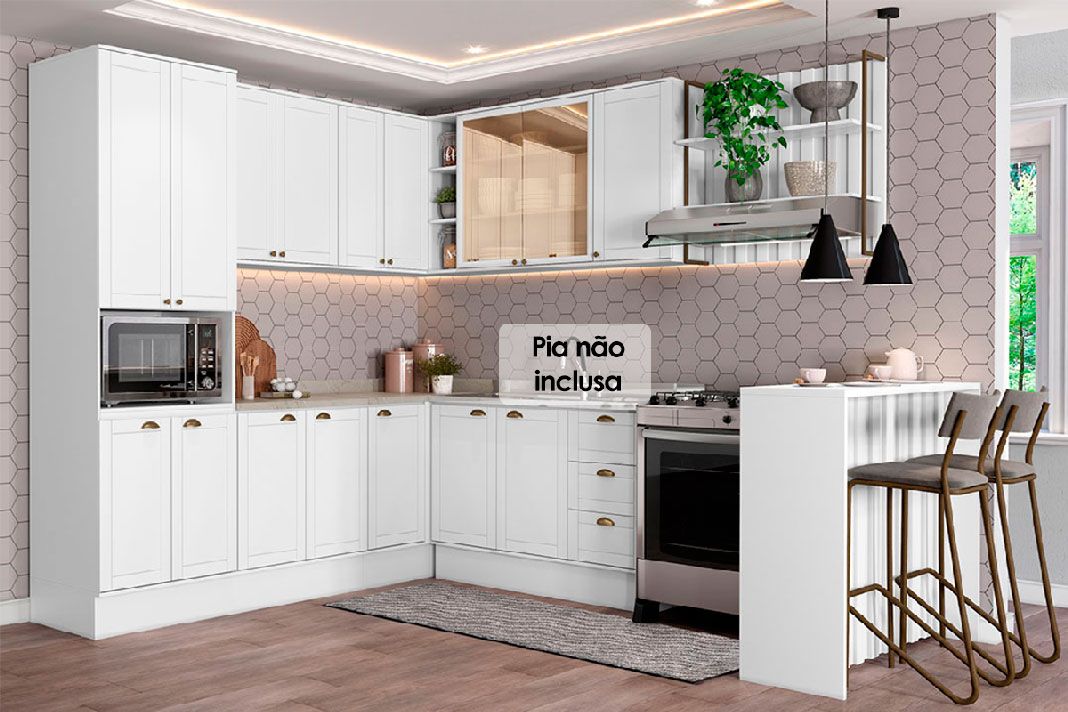 Cozinha Completa Carraro 9 Peças Bella C9P200
