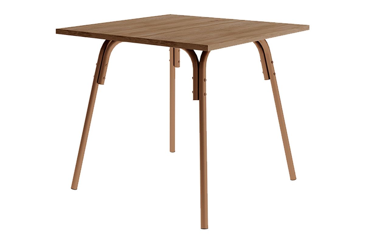 Mesa Jantar 1569 c/Tampo Madeirado 90cm Carraro