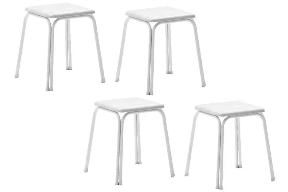 Mesa de Sala Jantar Dobrável e 4 Banquetas 1748 - Carraro