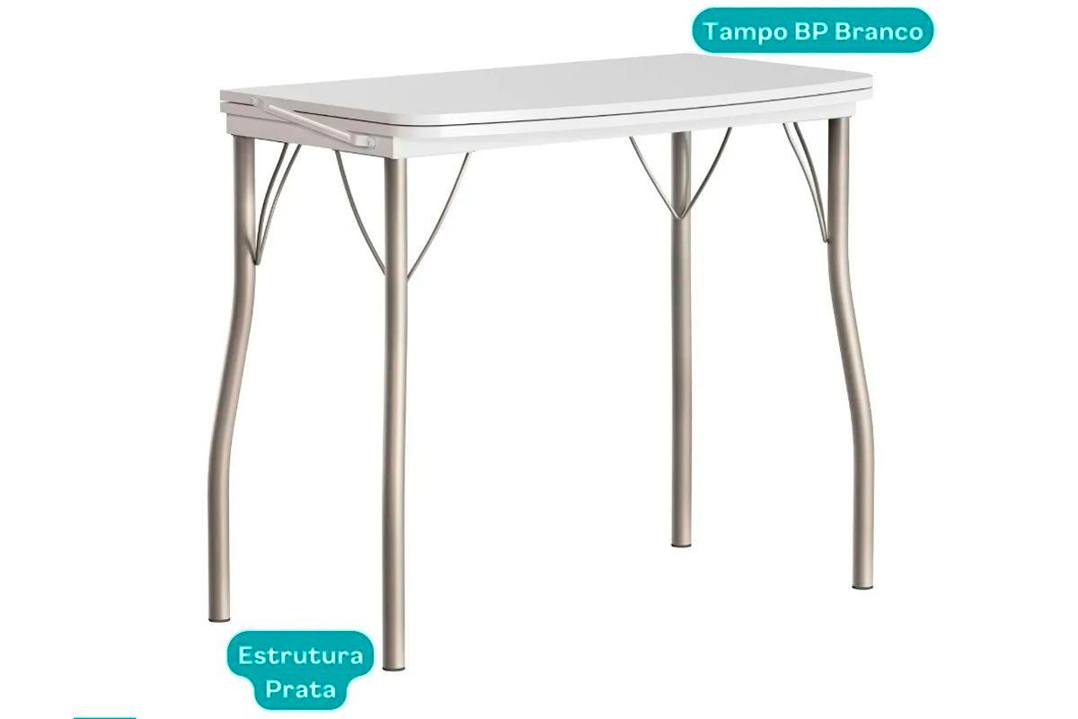 Mesa de Sala Jantar Dobrável e 4 Banquetas 1748 - Carraro