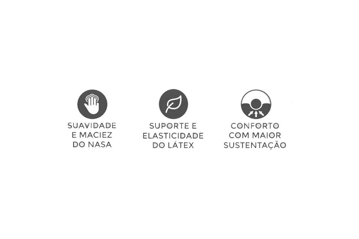Travesseiro Látex Kit 4un Nasa NL1101 Duoflex