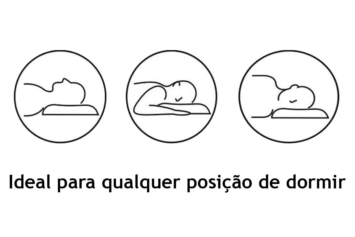 Travesseiro Espuma Sleep Flocos Kit 2un Luckspuma