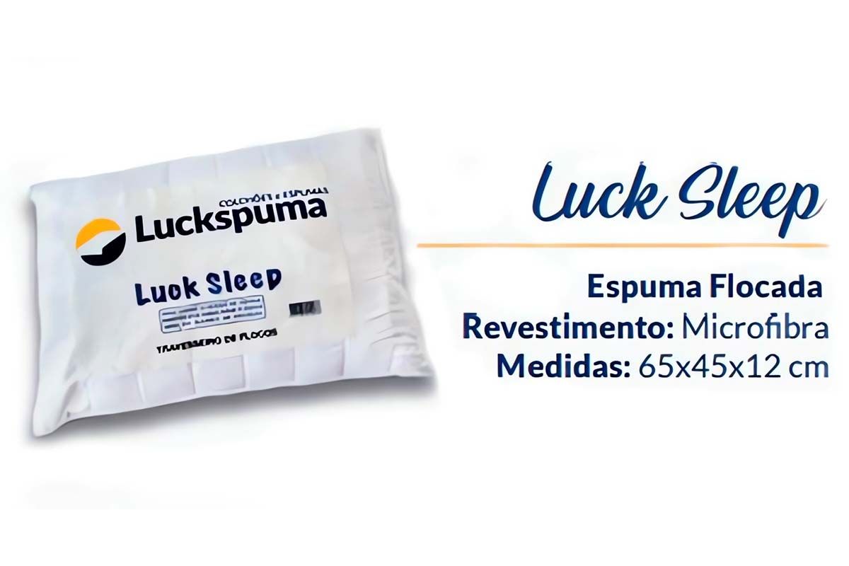 Travesseiro Espuma Sleep Flocos Kit 2un Luckspuma