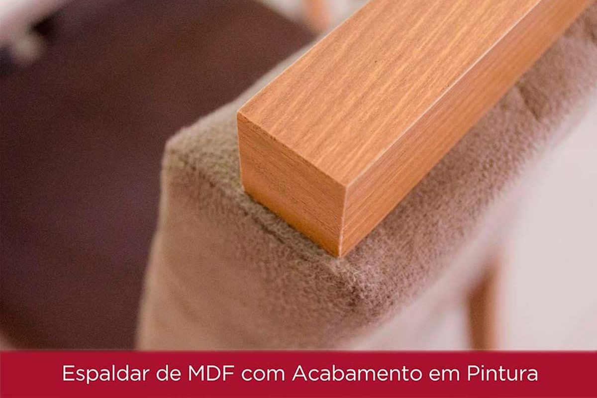 Sala de Jantar Completa Luiza c/ Tampo de Vidro 120x80cm e 4 Cadeiras Isa - Henn