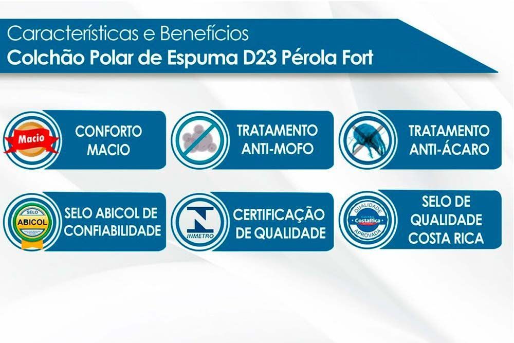 Colchão Pérola Polar (2un) + Beliche Indy