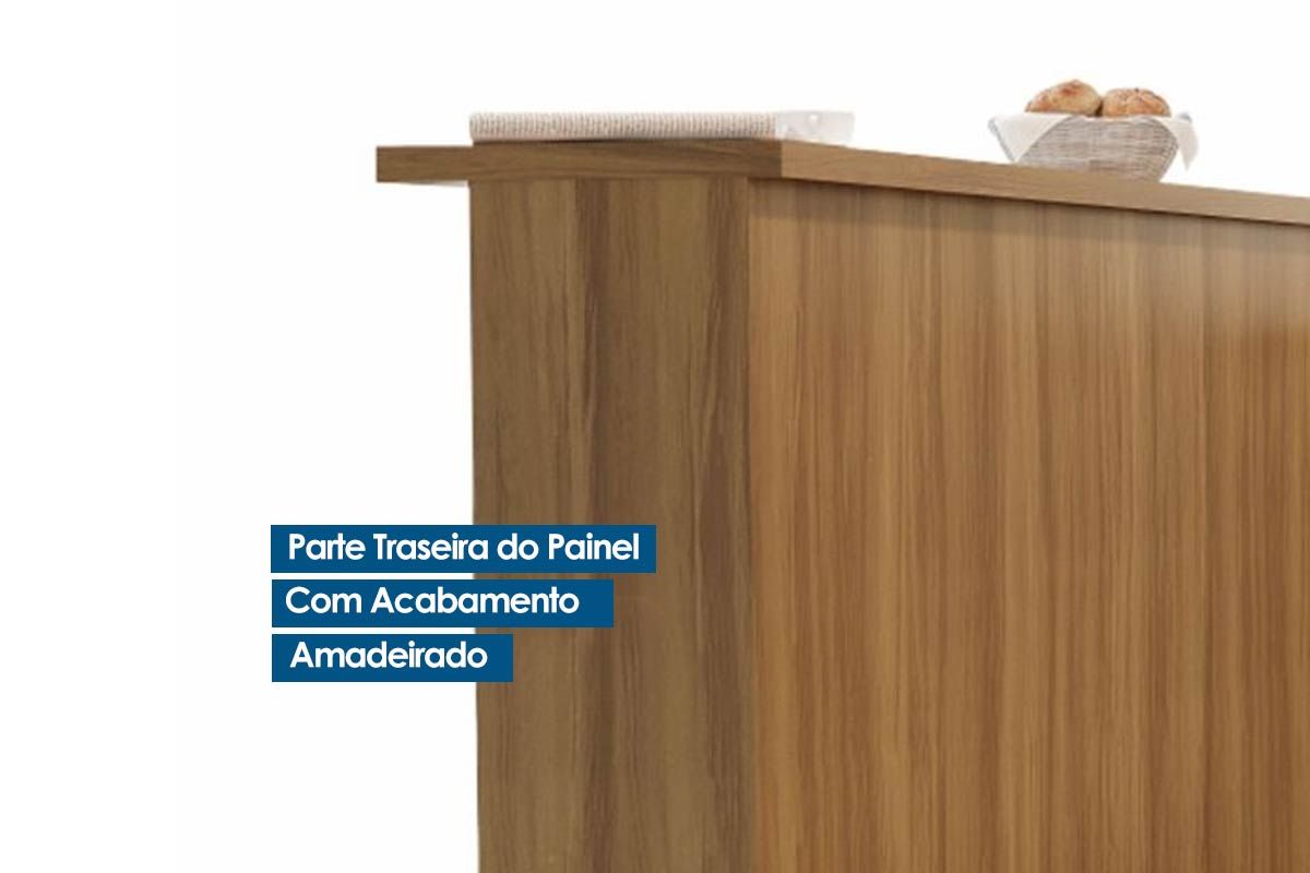 Bancada Ilha Cozinha Nesher Marquesa c/1 Porta 3Gavs 120cm