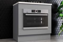 Balcão Cozinha Henn c/Tampo Americana p/ Forno de Embutir e Cooktop 80cm