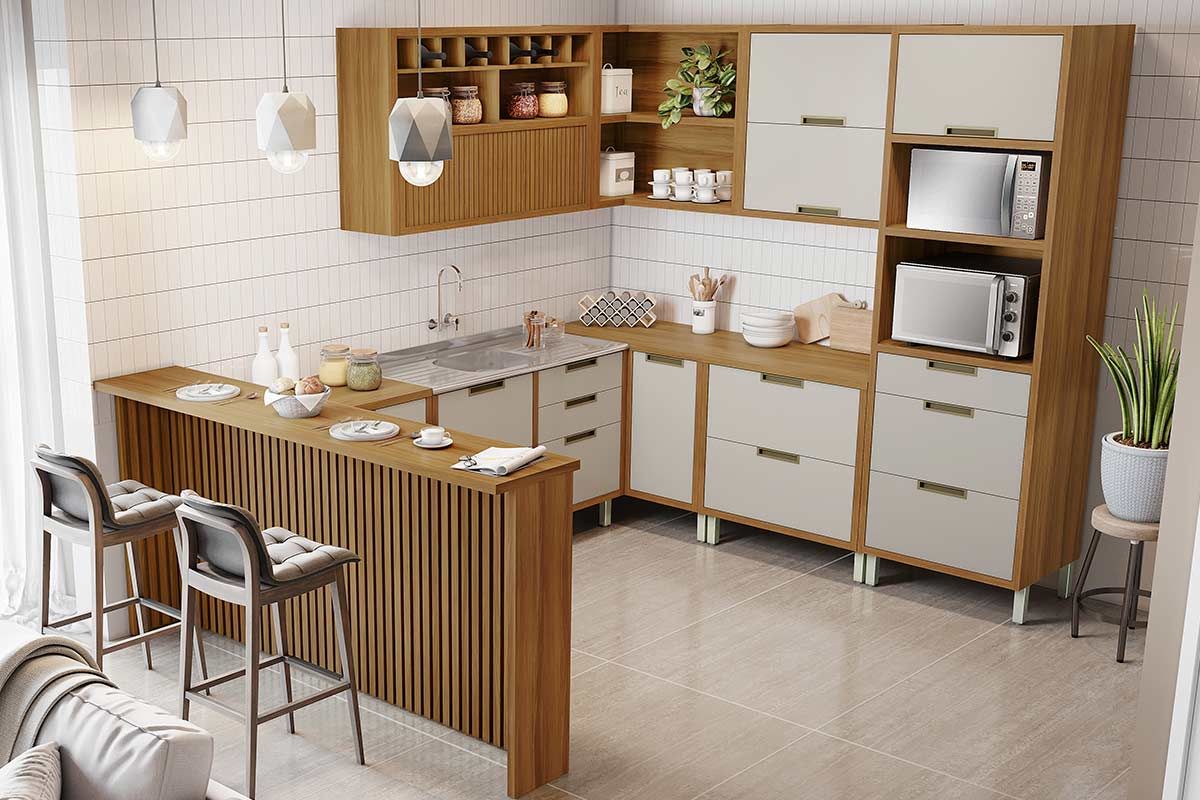 Cozinha Completa Nesher 9 Peças Imperatriz C9P62