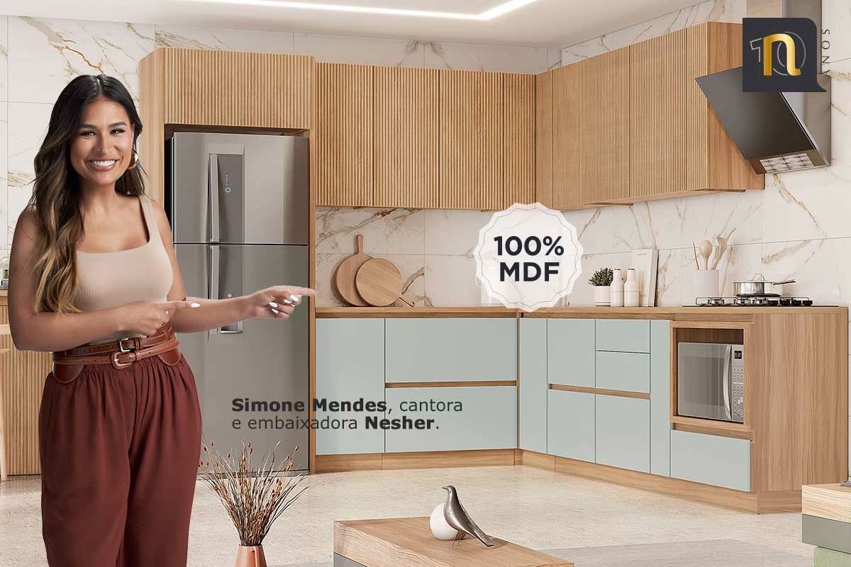 Cozinha Completa Nesher 6 Peças Rainha C6P89