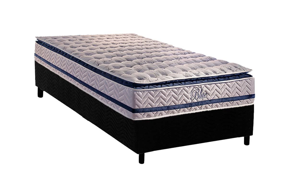 Cama Box CRC +Colchão Molas Blue Paropas