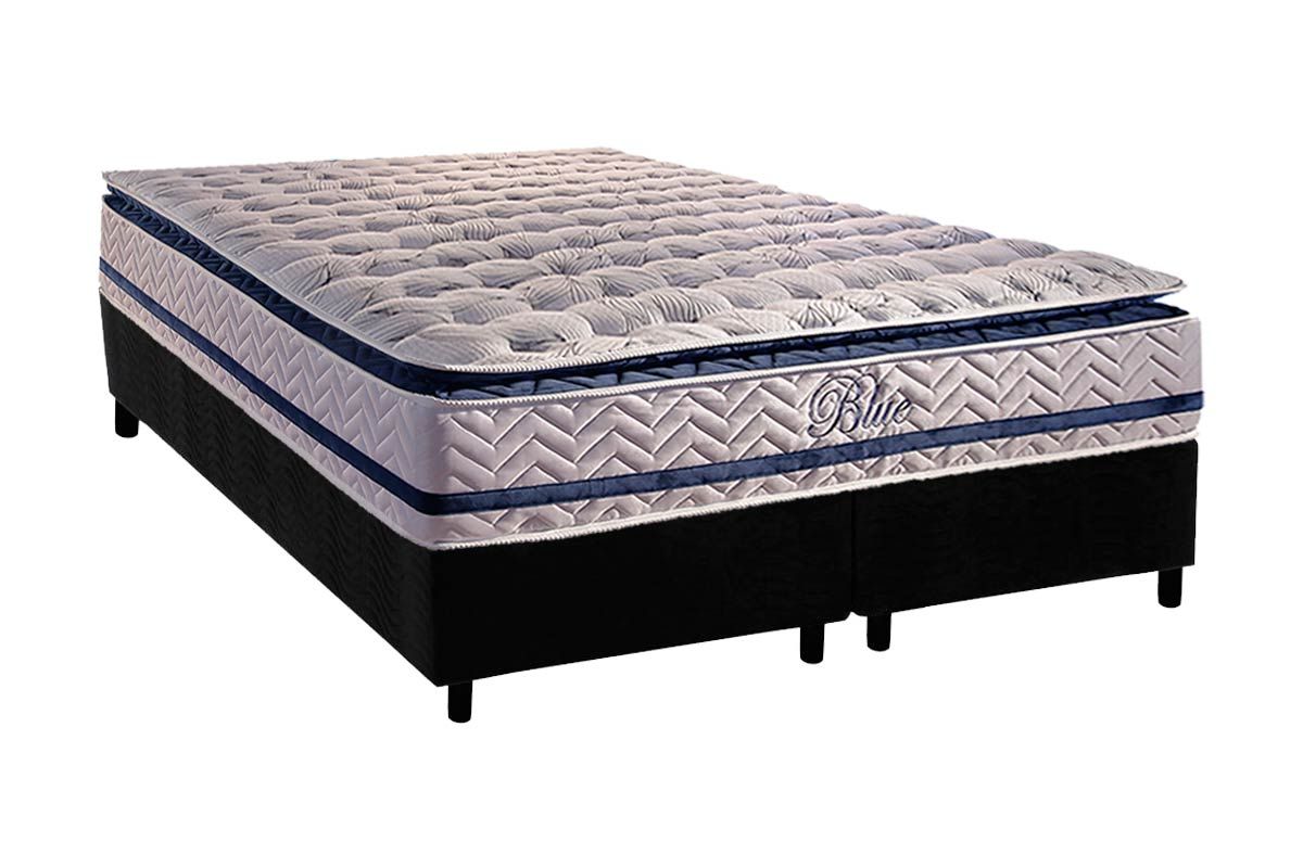 Cama Box CRC +Colchão Molas Blue Paropas