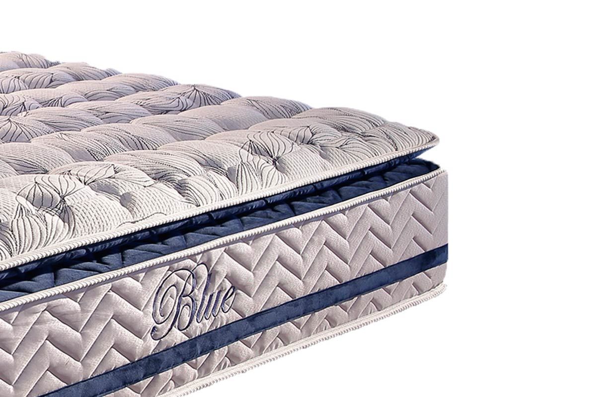 Cama Box Baú CRC +Colchão Molas Blue Paropas